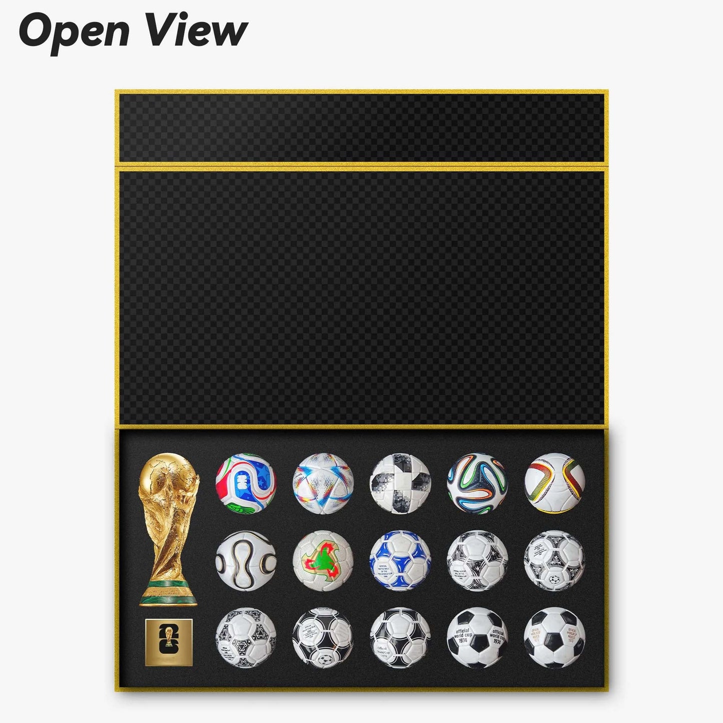 Historic Football Mini Ball Collection Display Set