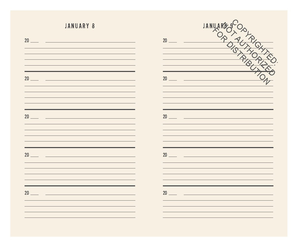 Canvas One Line a Day Journal
